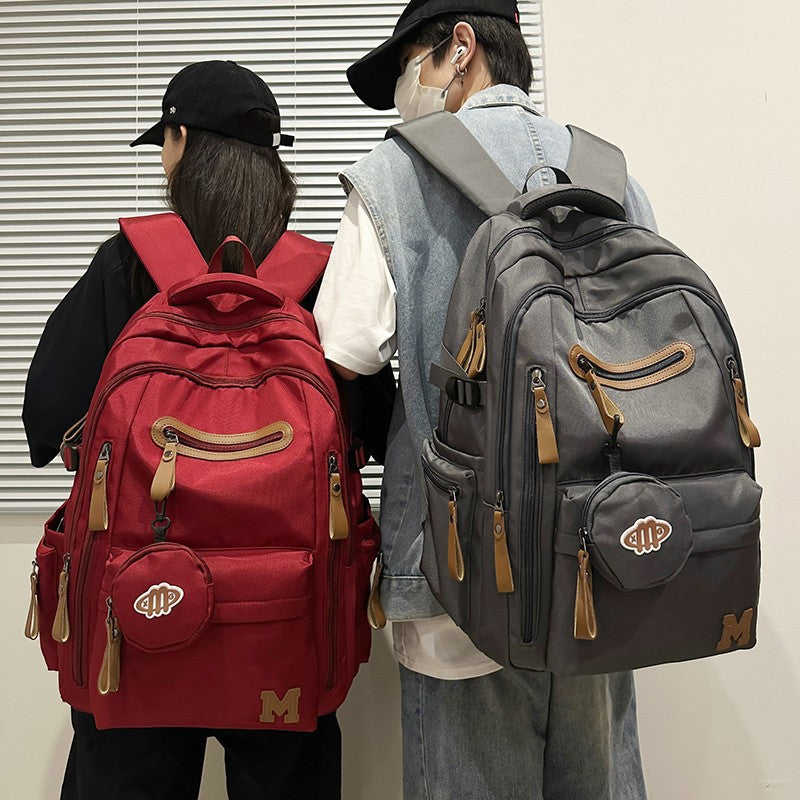 Women's & Men's Early High Large Capacity Neutral Commuter Computer Nylon Cloth Backpacks