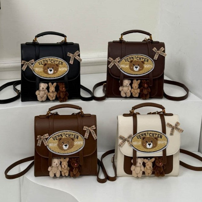 New Homemade Creative Cartoon Bear Doll Backpacks