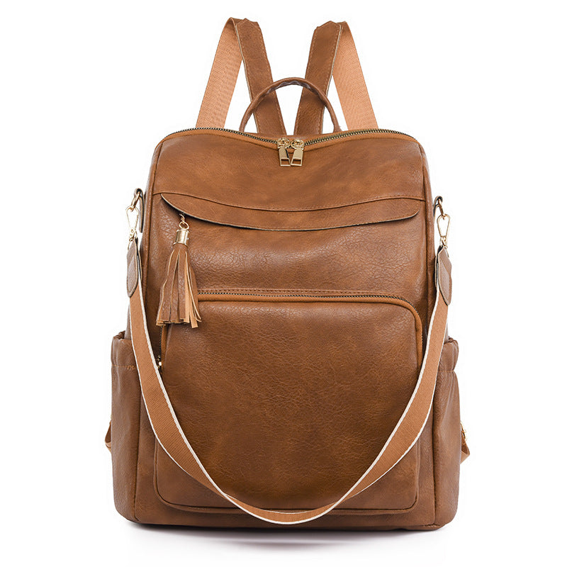 Elegant Women's Retro Large Capacity Brown Bags