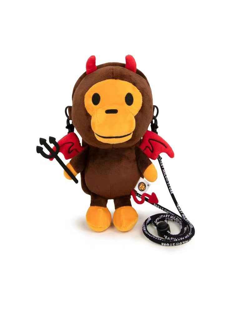 Children's Camouflage Cartoon Monkey Street Tide Boys Mobile Phone Bag