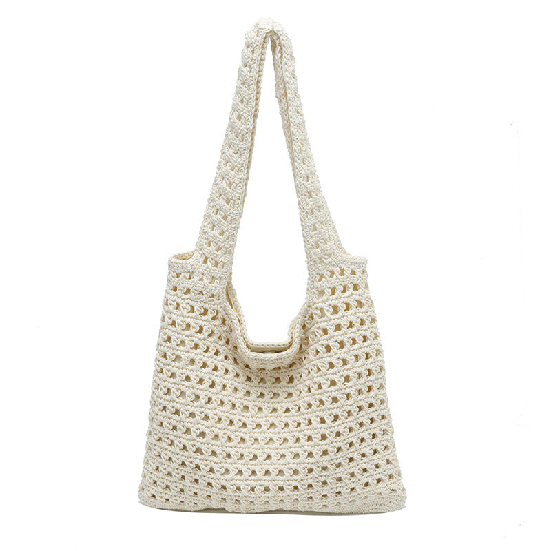 Women's Idle Style Summer Fashion Hand-woven Large Capacity Tote Bag
