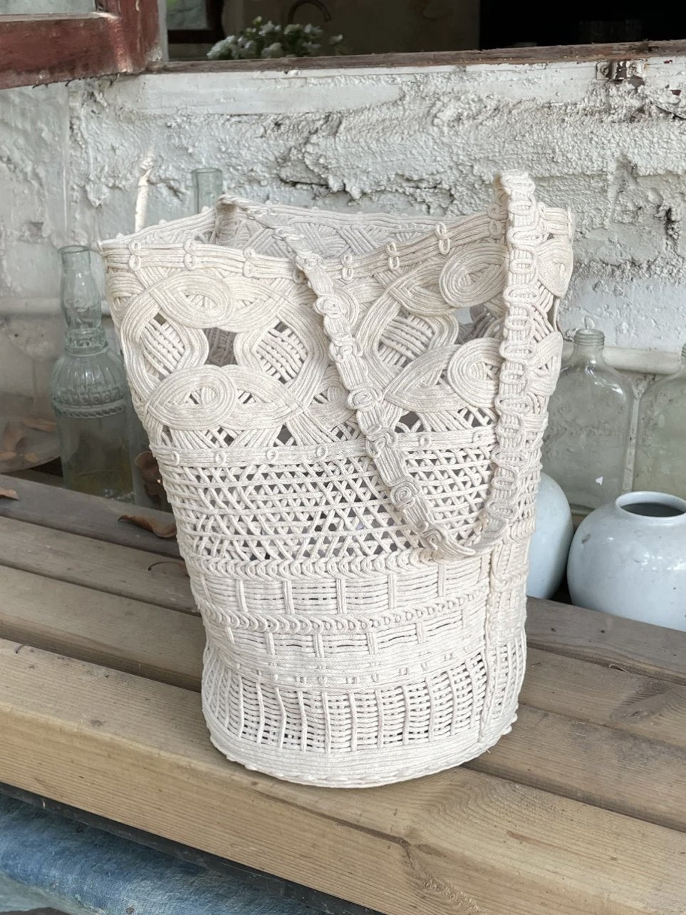Design Handmade Sea Island Cotton Woven Women's Shoulder Bag