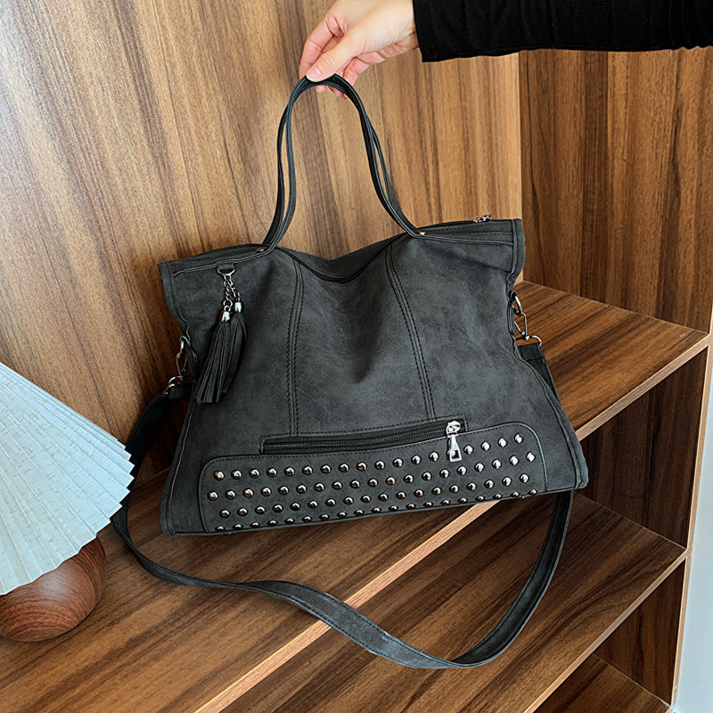 Frosted Personality Fashion Trend Large Capacity Portable Bags