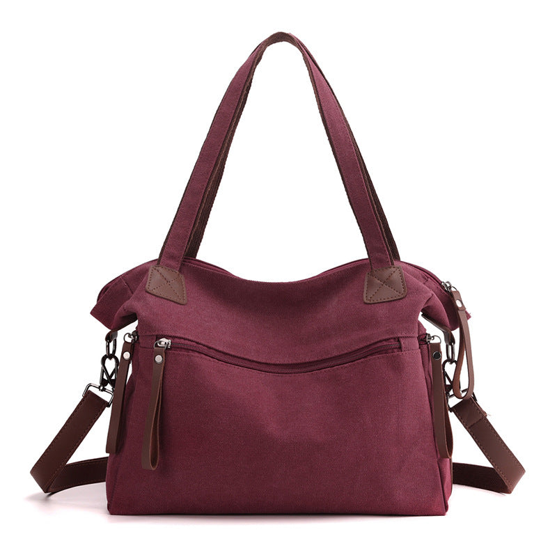 Women's Quality Canvas Large Capacity Commuter Totes Women's Shoulder Bag
