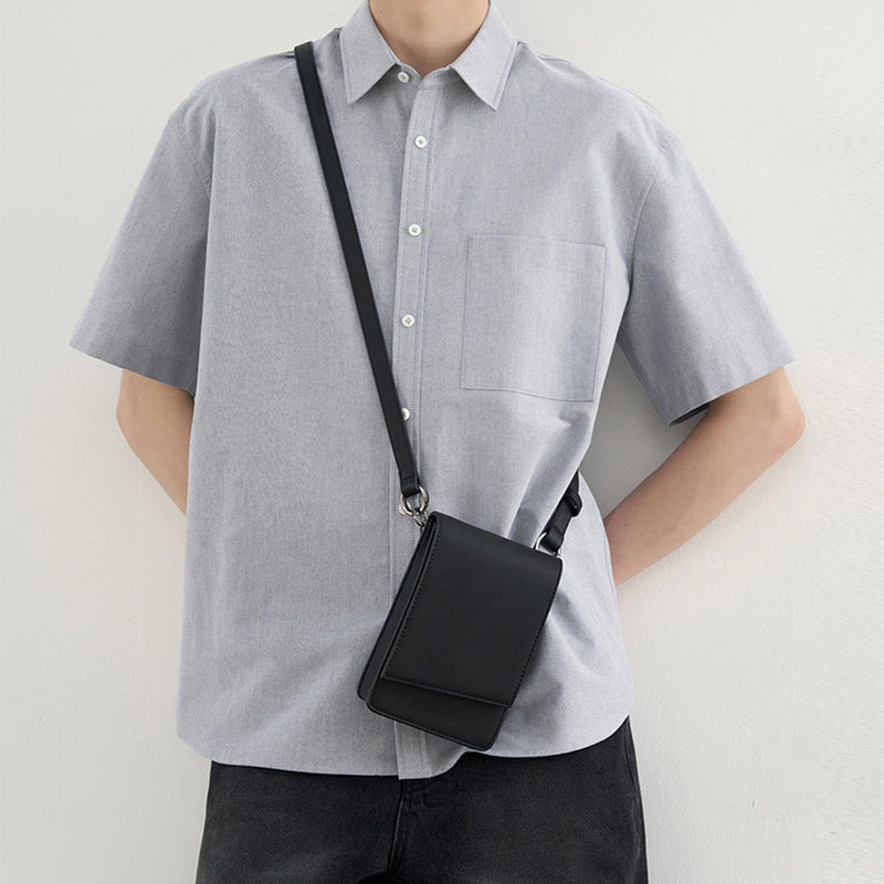 Charming Classic Design Leather Unisex Style Mobile Phone Bag