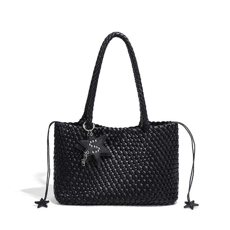 Five-pointed Star Ornaments Woven Design Large Capacity Bags