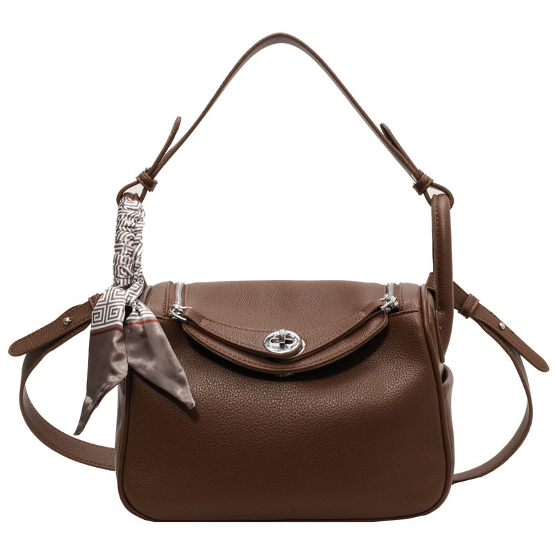 Women's Litchi Pattern For Doctor Pillow Simple Bags