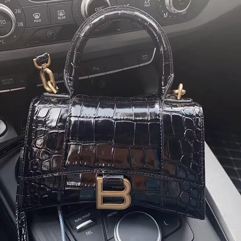 Women's Genuine Leather High Sense Cowhide Version Crocodile Pattern Women's Handbag