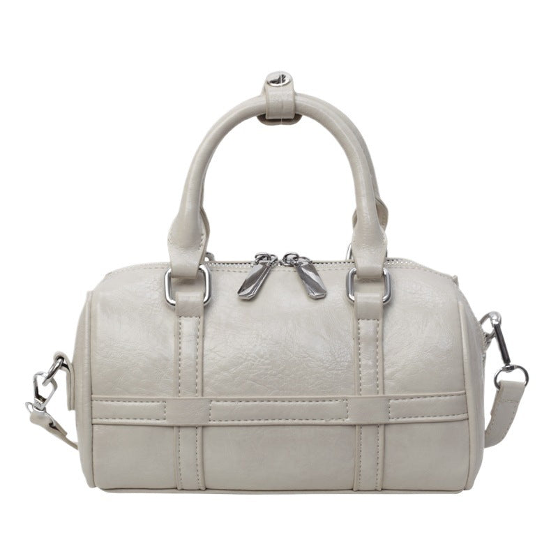 Women's Fashion Hand Carrying Bowling Summer Simple Pleated Niche Bags