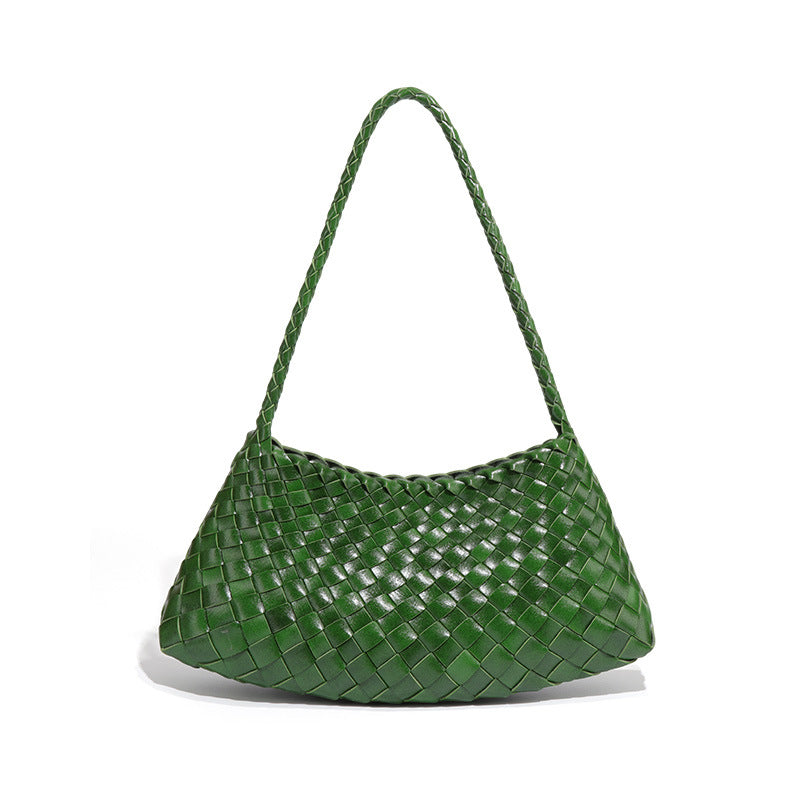 Vegetable Basket Simple Moon Commuter Portable Women's Shoulder Bag
