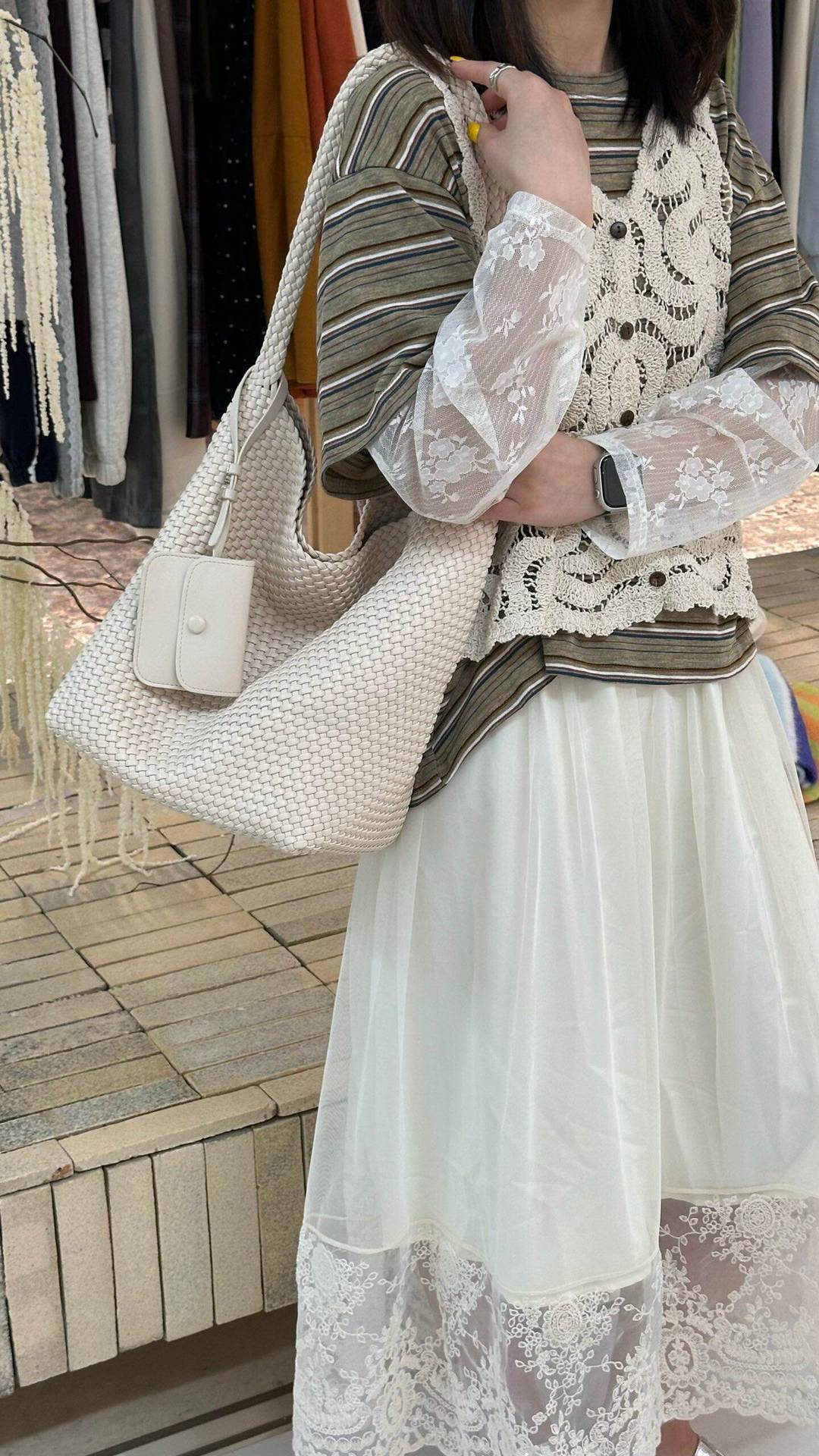 Women's Sense Hand-woven Candy Color Fashion Large Bags