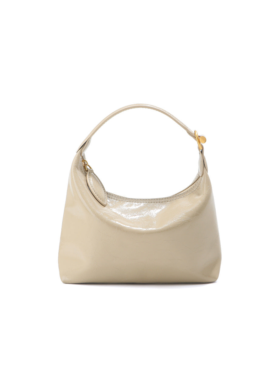 Minority Fashion Early Spring Cowhide Underarm Portable Women's Handbag