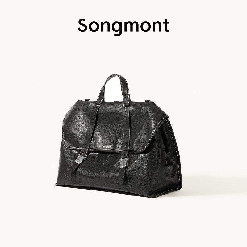 Series Genuine Leather Business Commute Large Tote Bag