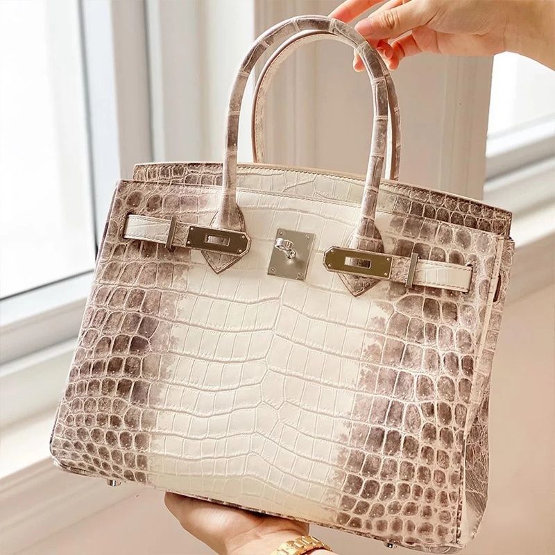 Women's Gradient Crocodile Pattern Genuine Leather Commuter Women's Handbag