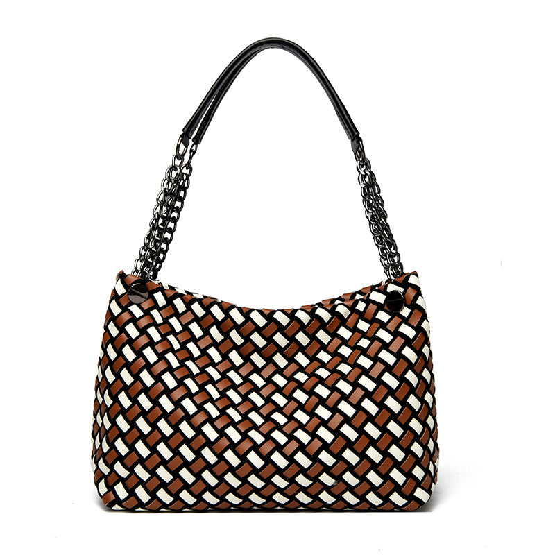 Women's Vintage Weave Leisure Underarm Basket Women's Shoulder Bag