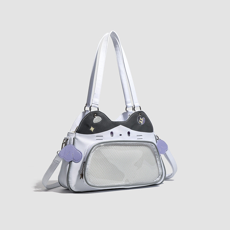 Cartoon Two-dimensional Style Snack Grain Junior Women's Messenger Bag