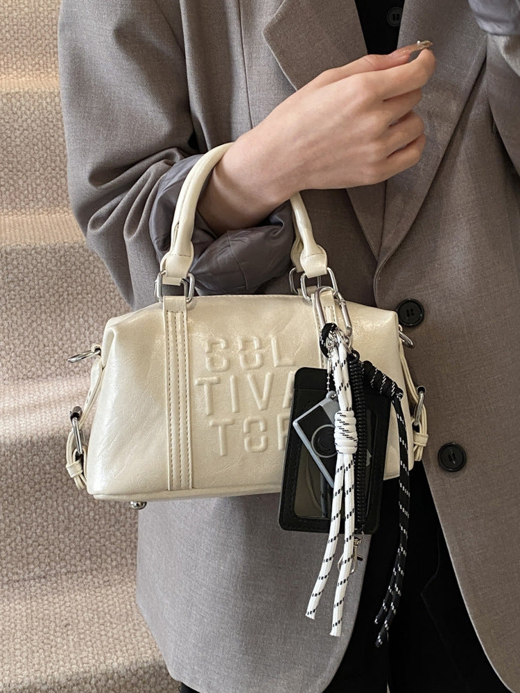 Women's Retro Boston Commute Portable Pillow Women's Shoulder Bag