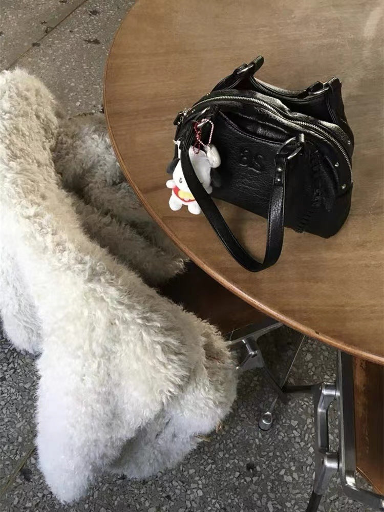 Fashion Hobo Leather Motorcycle Large Capacity Bags