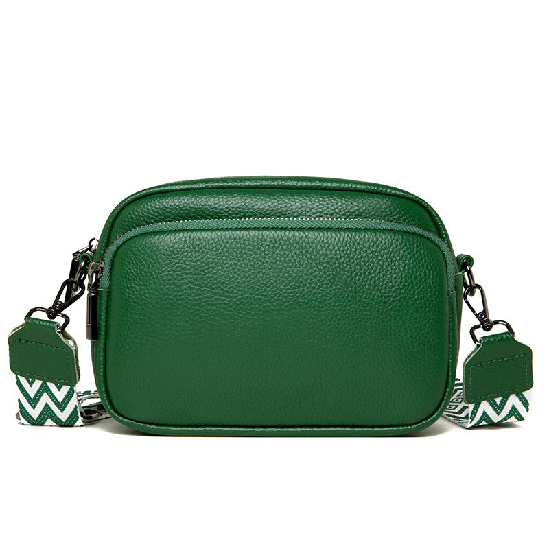 Women's Genuine Leather Trendy Fashion Top Layer Small Square Bags