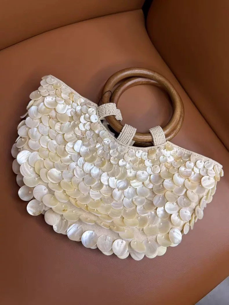 Women's High-grade Handmade Natural Shell Fairy For Niche Women's Handbag
