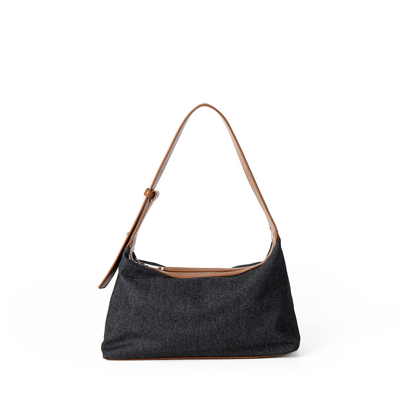 Summer Jean Leisure Artistic Portable Female High Underarm Bag