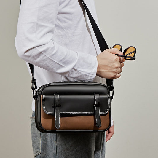 Slouchy Men's Pouch Fashion Retro Poor Men's Messenger Bag