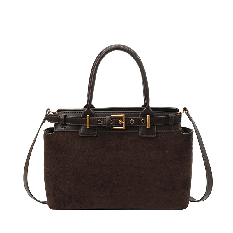 Women's Western Style Suede Winter Elegant Texture Bags