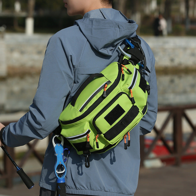 Lure Fishing Cycling Leisure Tourism Multifunctional Large Sport Waist Bag, Accessory Bag