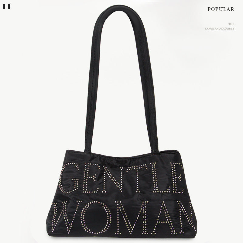 Women's Deerskin Veet Rhinestone Vegetable Basket Texture Bags