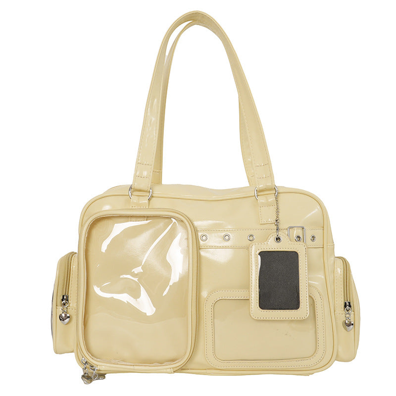 Light Valley Large Capacity Star Chasing Person Doll Two Shoulders Women's Shoulder Bag