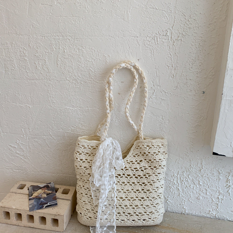 Beach Cotton Crocheted Lightweight Fashion Western Style Tote Bags