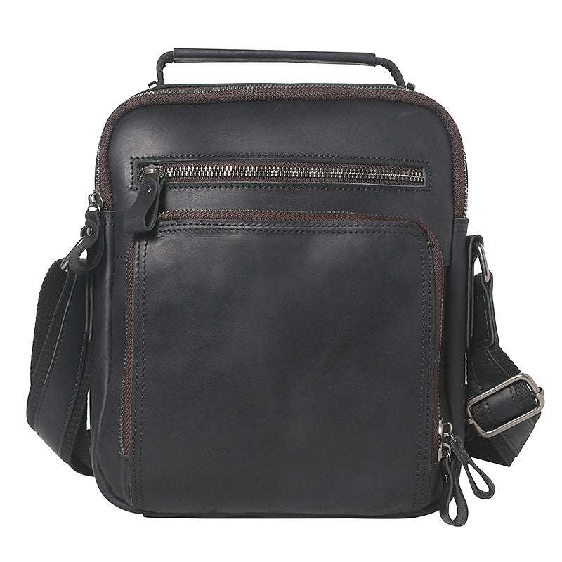 Trendy Men's Senior Leather Crazy Horse Men's Messenger Bags