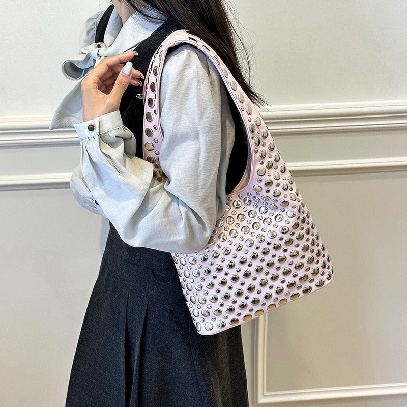 Women's Popular Korean Style Fashion Rivet Personality Bags