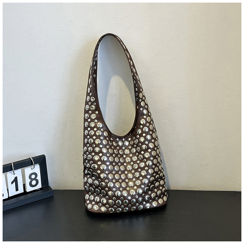 Women's Popular Korean Style Fashion Rivet Personality Bags