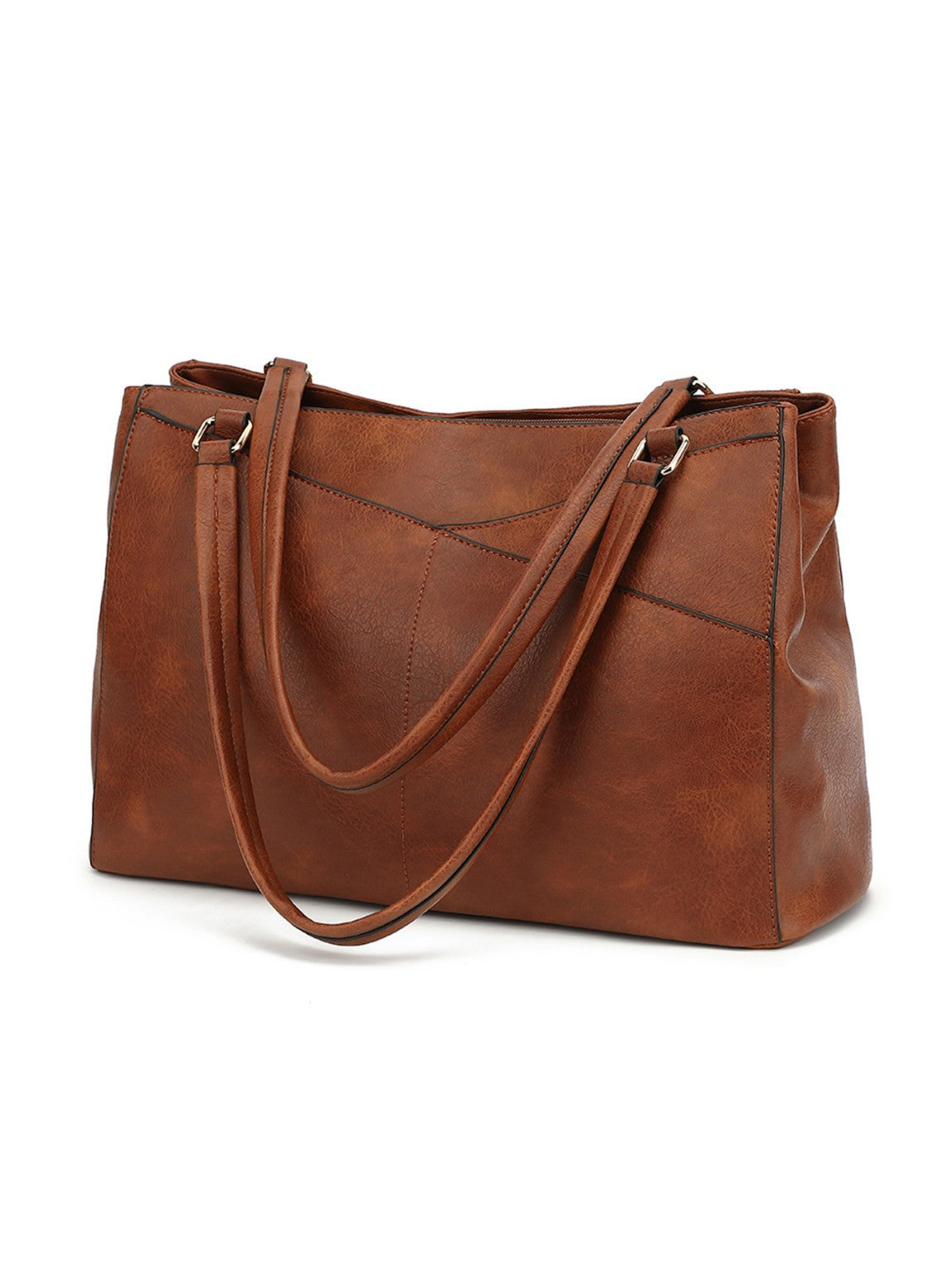 Large Capacity Compartment Work Single Solid Women's Shoulder Bag