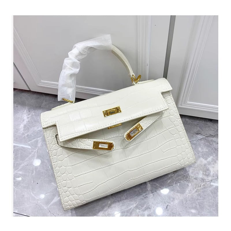 Women's Genuine Leather Second Generation Crocodile Pattern High-grade Women's Handbag