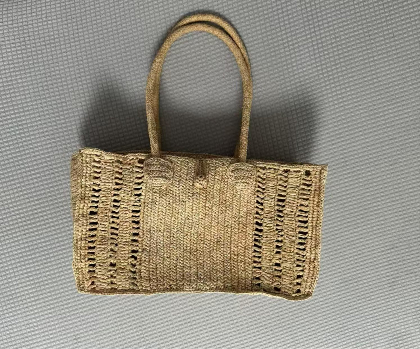Seaside Style Hollow Raffia Handmade Woven Retro Straw Vacation Beach Bags