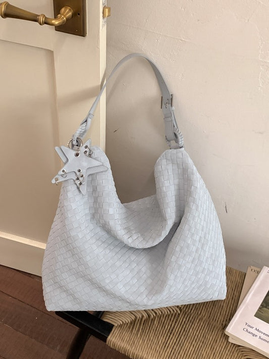 Women's Woven Commute Large Capacity Loose Comfortable Tote Bag