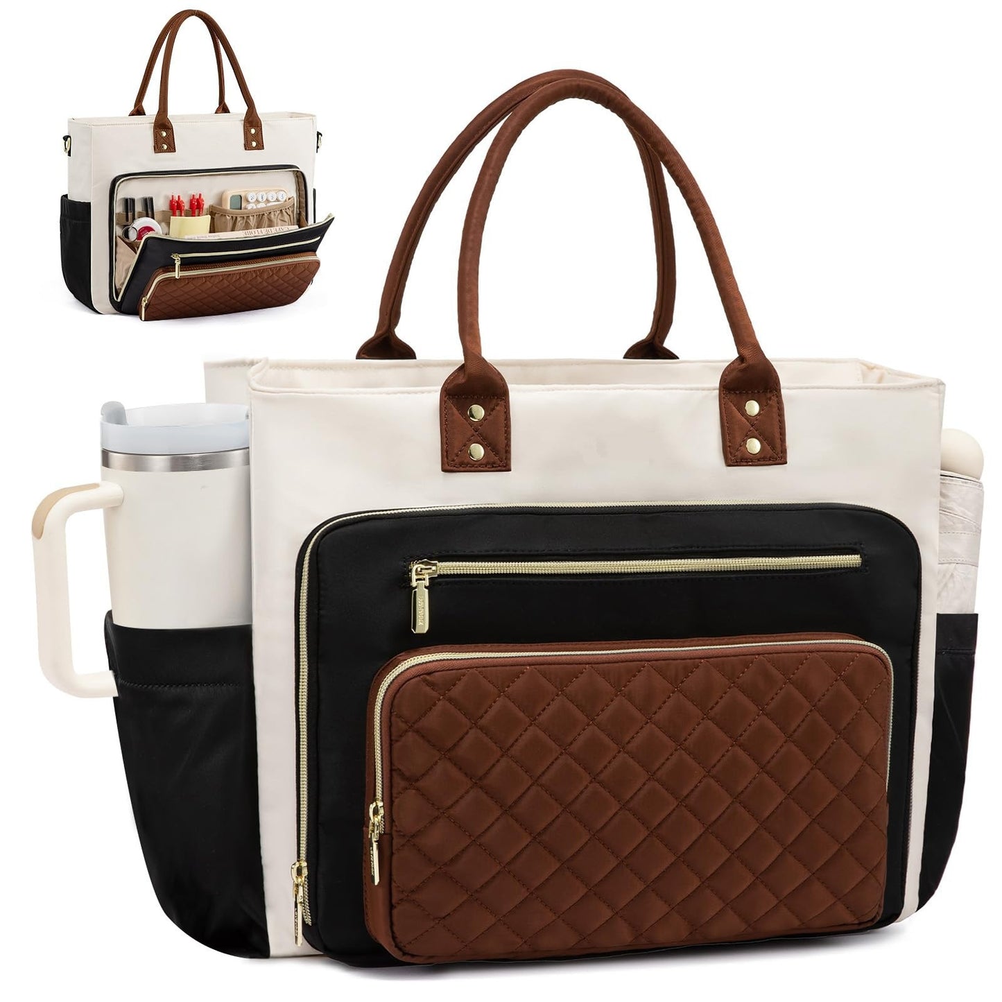 Women's Strap Large Cup Pouch Capacity Handbags