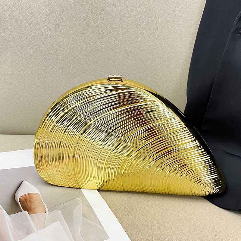 Creativity Gold Shell Acrylic Design High-grade Bags