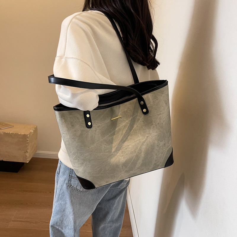 Casual Women's Korean Commuter Fashion Simple Shoulder Bags