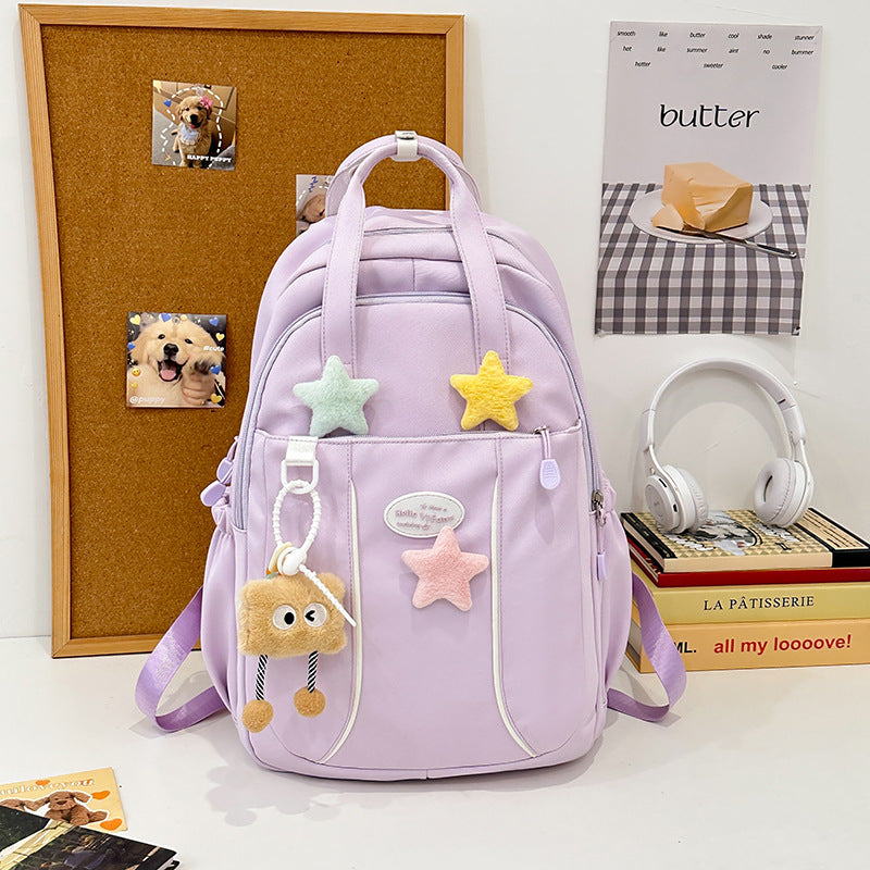 Female College Portable Cute Large Capacity Burden Leisure Backpack