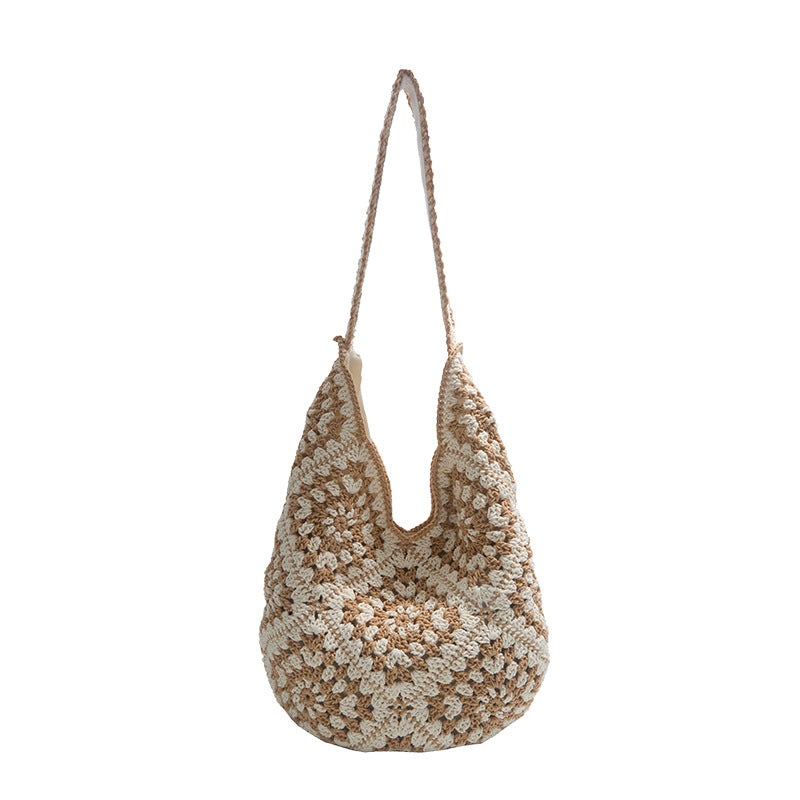 Women's Hollow Large Capacity Woven Hand-woven Tote Bag