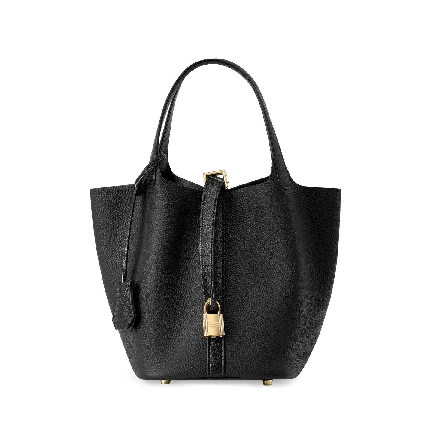 Women's Genuine Leather First Layer Cowhide Vegetable Basket Commute Women's Handbag