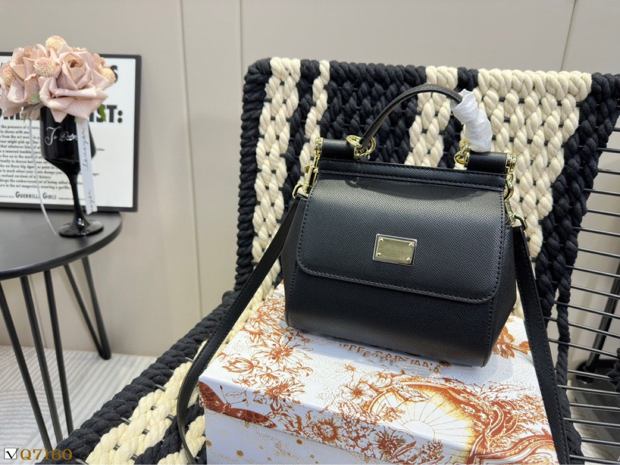 Women's Commuter Hand Palm Print Fashion Workplace Mini Women's Handbag