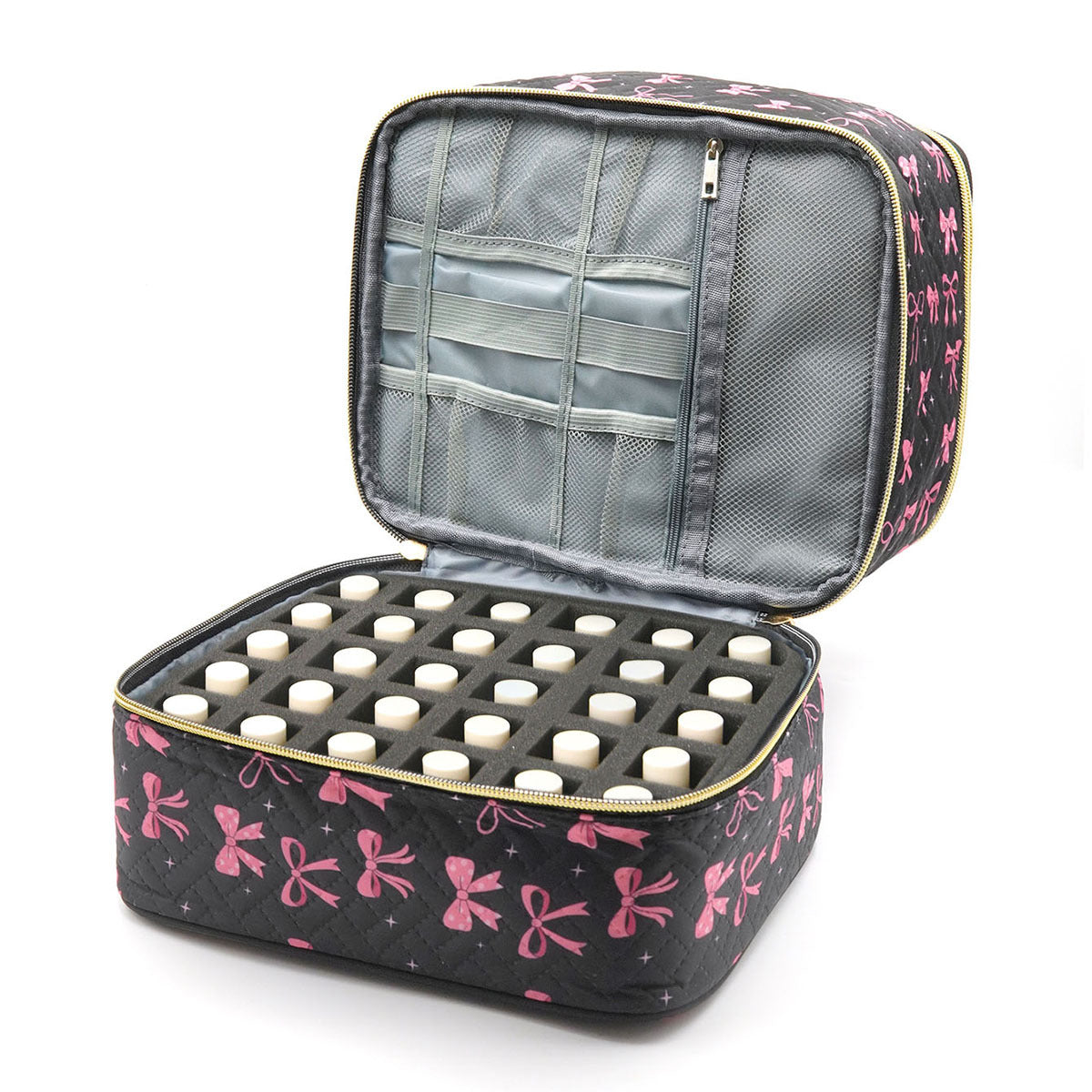 Large Capacity Storage Quilted Printing Grid Detachable Bags