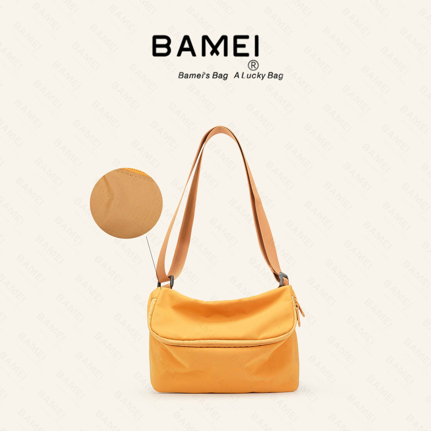 Recycled Nylon Lightweight Simple Portable Waterproof Women's Messenger Bag