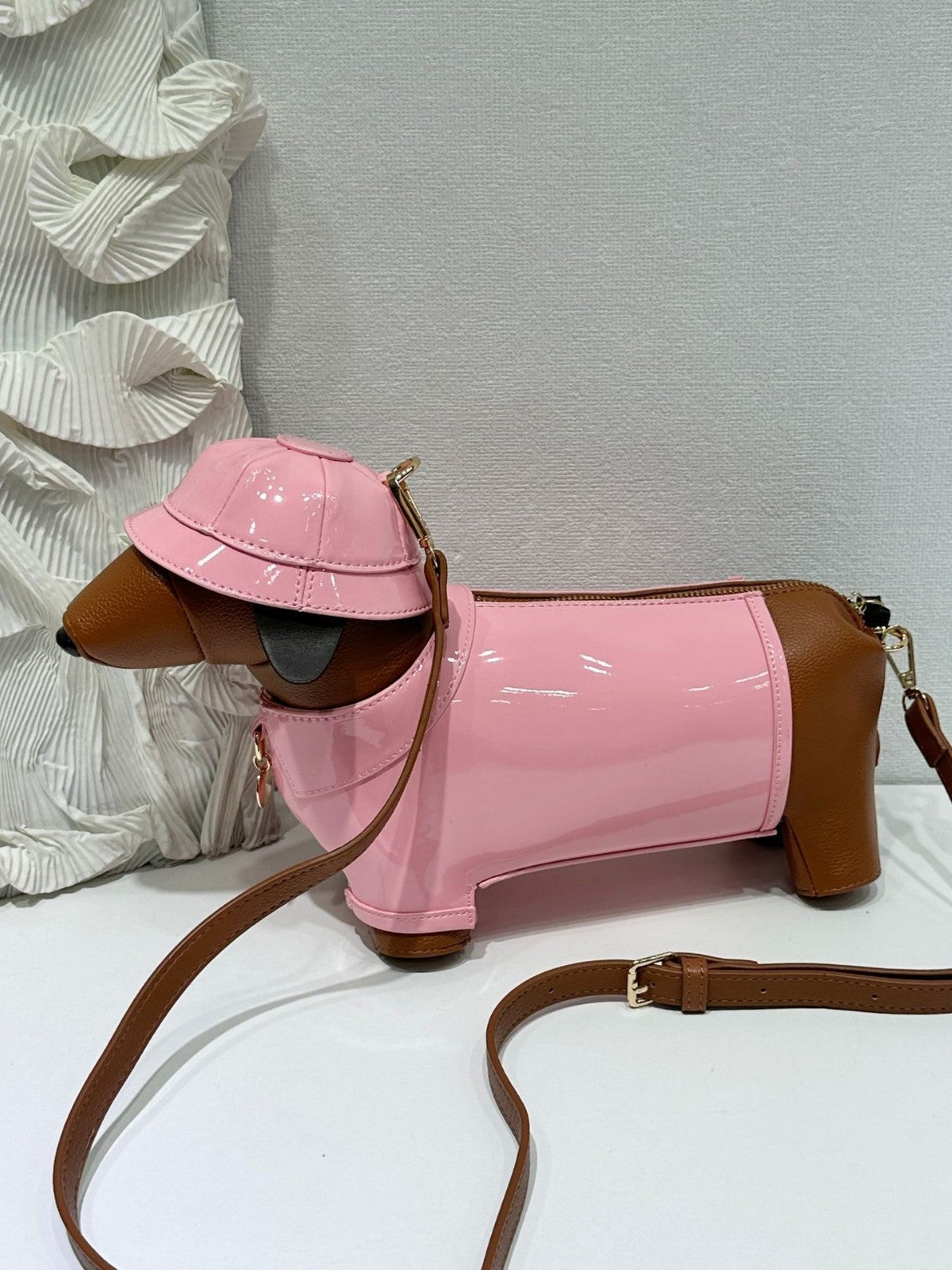 Cute Dog Female Personality Doll Animal Shoulder Bags