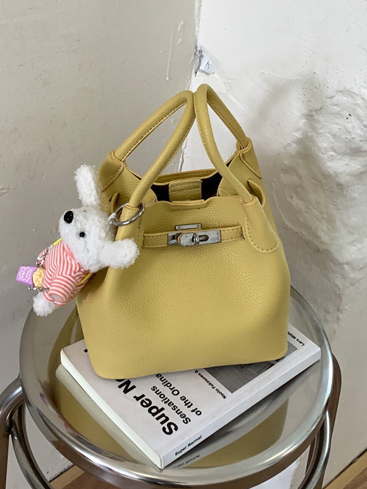 Hand Carrying Female Commuter Vegetable Basket Summer High Bucket Bag