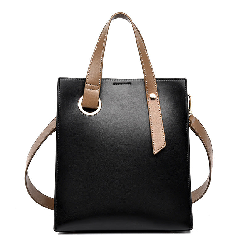 Women's Hand Fashion Simple Contrast Color Commute Women's Handbag